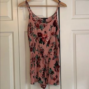 Forever 21 Pink Floral Romper